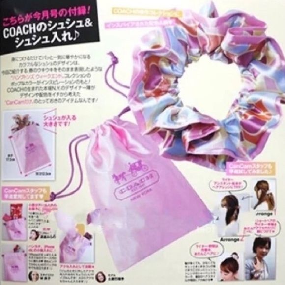 VERY RARE!!! 🍃MINT🍃READ🖤Coach Silk Scrunche 🖤RARE🖤 - Picture 6 of 8